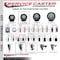 Service Caster 3.5'' Black Poly Swivel 1-1/8'' Expanding Stem Caster with Brake SCC-EX20S3514-PPUB-BLK-TLB-118 - alternate 4